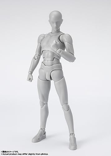 BANDAI SPIRITS(バ ンダ イ スピリッツ) S.H.フ ィギ ュアーツ ボディくん -スポーツ- Edition DX SET (Gray Color Ver.) 約150mm PVC＆ABS製