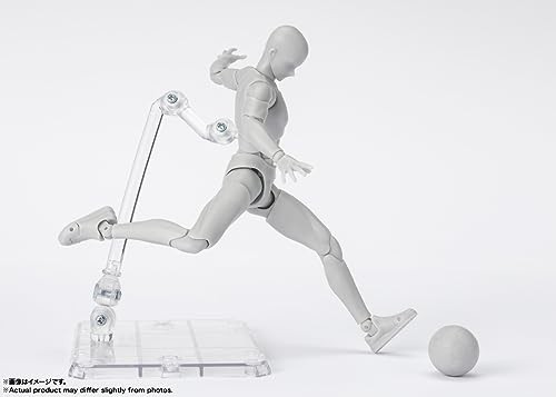 BANDAI SPIRITS(バ ンダ イ スピリッツ) S.H.フ ィギ ュアーツ ボディくん -スポーツ- Edition DX SET (Gray Color Ver.) 約150mm PVC＆ABS製