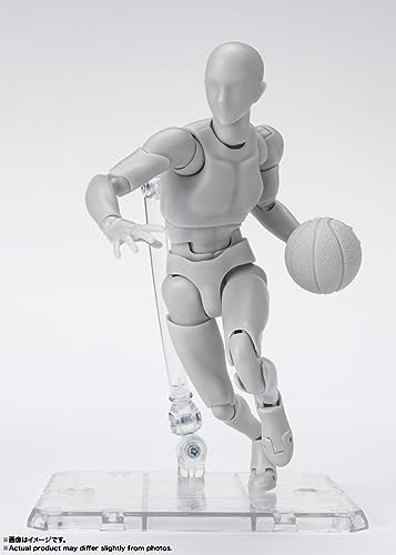 BANDAI SPIRITS(バ ンダ イ スピリッツ) S.H.フ ィギ ュアーツ ボディくん -スポーツ- Edition DX SET (Gray Color Ver.) 約150mm PVC＆ABS製