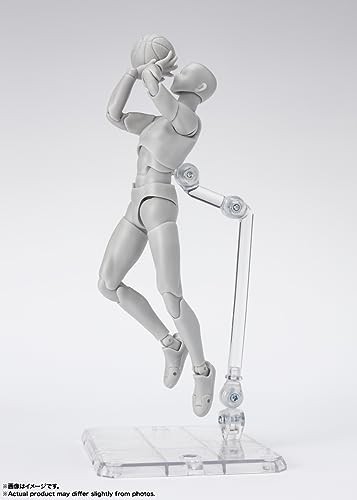BANDAI SPIRITS(バ ンダ イ スピリッツ) S.H.フ ィギ ュアーツ ボディくん -スポーツ- Edition DX SET (Gray Color Ver.) 約150mm PVC＆ABS製