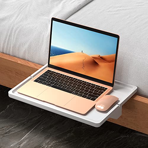 BambuMate竹製ベッドサイドラ ック 二段ベッド用ナイトテーブル 丸角 クランプ付き ベッド横に設置 取り付け簡単 移動便利 省スペース タの通販は