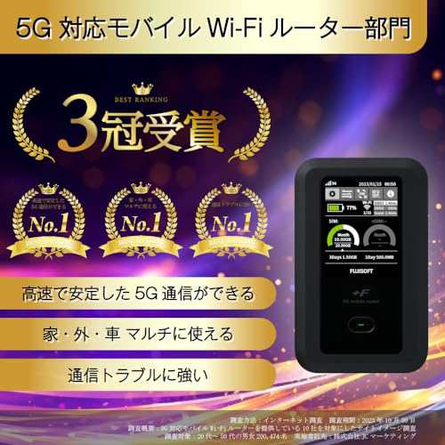 富士ソフト(Fujisoft) 5G対応Wi-Fiモバイルルーター +F FS050Wの通販はau PAY マーケット - MYDOYA2号店 |  au PAY マーケット－通販サイト