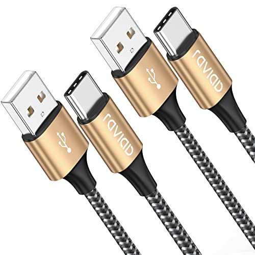 RAVIAD USB Type C ケーブル【1m/2本セット】タイプ C ケーブル 3A