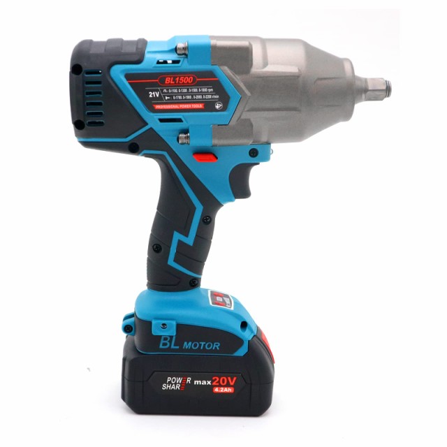 Vikky 20V 4.2Ah 1/2インチ、コードレスインパクトレンチキット、1500NM（1100 ft-lb）、1/2インチドライブ メトリックの通販は