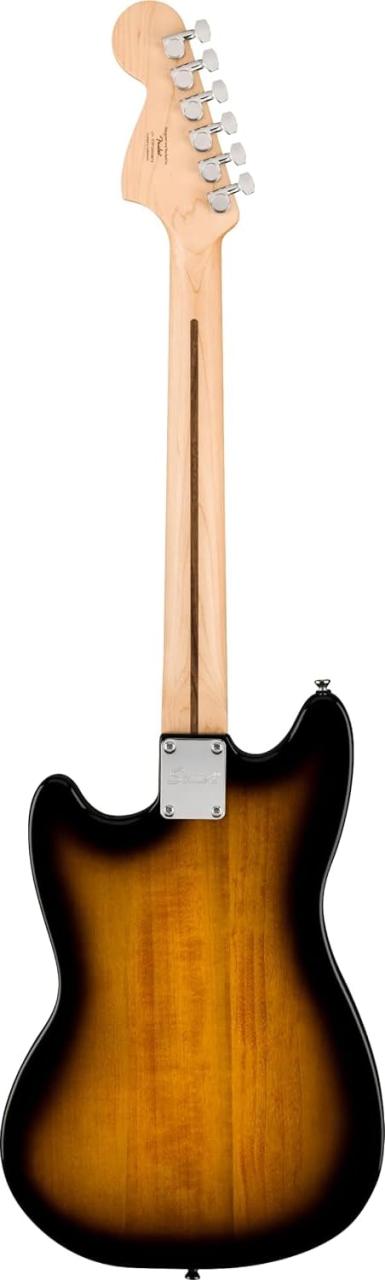 Squier by Fender スクワイヤー エレキギター Squier Sonic? Mustang?, Maple Fingerboard, White Pickguard, 2-Color Sunburst ソフトケ