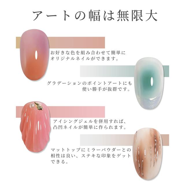 Coikaze グラデーション ネイル パウダー 9色 パレット ネイル