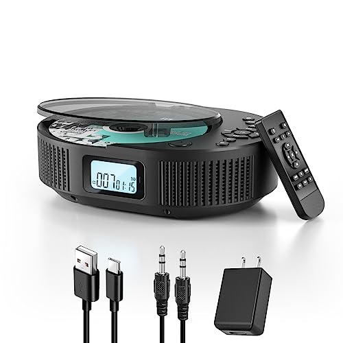 CDプレーヤー Bluetoothスピーカー内蔵 FELEMAN ポータブルCDプレーヤー 2000mAh充電式バッテリ ー搭載 CDラジオ ス リ ープモード LEDディの通販は