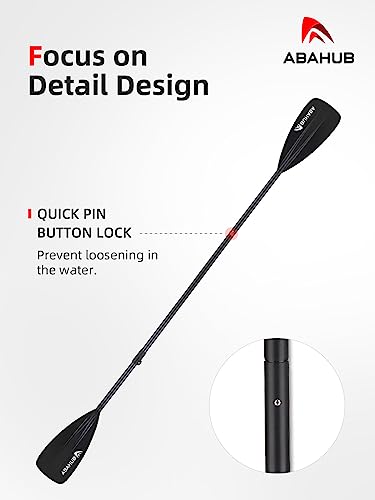 Abahub 4ピース SUP パドル/カヤックパドル、調節可能なスタンド