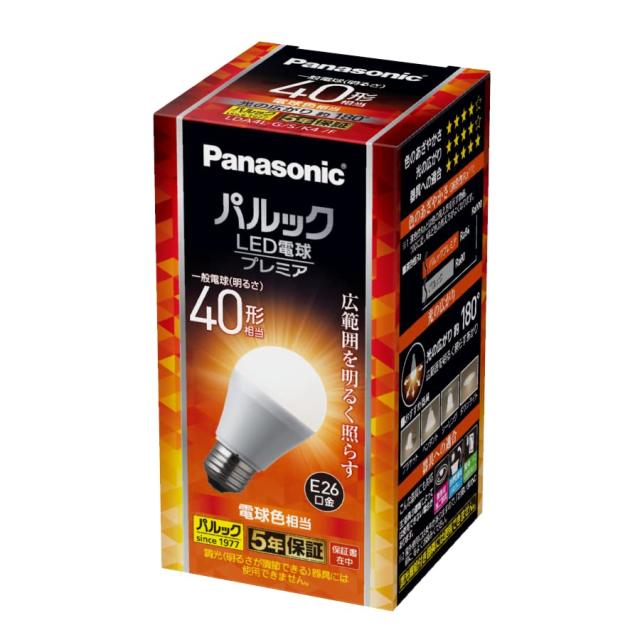 パナソニック LED電球 プレミア E26口金 電球40形相当 電球色相当(4.4W