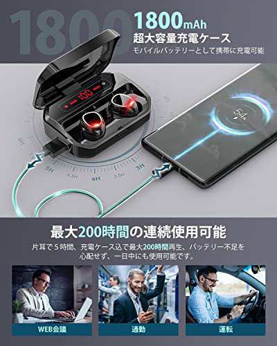 2023年新モデル bluetoothイヤホン】 Szoxo ワイヤレスイヤホン 瞬時