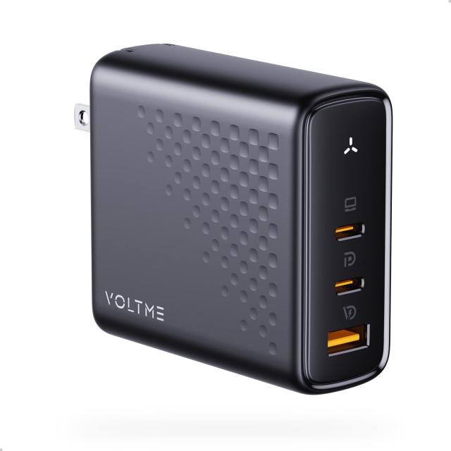 【2023 CES と RedDot 受賞】USB PD 充電器 140W VOLTME PD3.1対応 3ポート搭載 GaN採用 折畳式プラグ PSE技術基準適合 MacBook PD対応 W