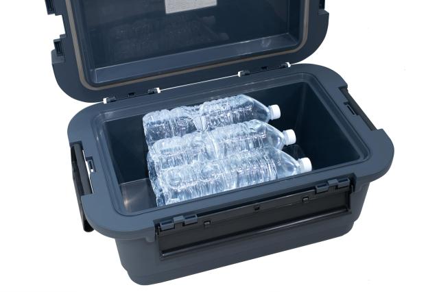 JEJアステージ 冷気を逃がさない クーラーボックス グランクール 26.5L 日本製幅640×奥行408×高さ320mm3点バックル 強力保冷 軽量 ラ