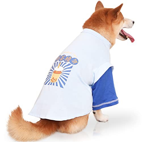 KUVEELA PET 大型犬 中型犬 犬服 犬 犬の服 ドッグウェア Tシャツ パーカー 長袖 夏 春 秋 お出掛け お散歩 汚れ予防 抜け毛予防 通気性