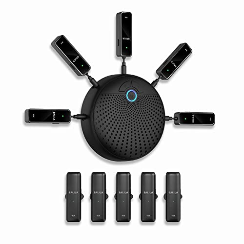 BALILA会議用マイクスピーカーCM-100送信機5台+受信機5台スピーカーフ レビュー品】5個もマイクがつながるBALILA CM-100 スピーカー