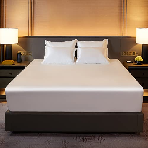 Utukkyシルクシーツ ボックスシーツ シルク100％ 抗菌防臭 肌に優しい 寝癖軽減 冷感 夏用