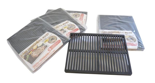 尾上製作所(ONOE) 5枚入り 鋳物グリル2937 G-CI-2937 替え網 S/M/L/LLサイズにぴったり ワイルドな直火調理に 290×375mm バーベキュー