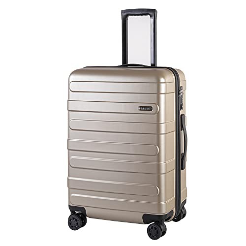 【送料無料】VIVICITY スーツケース キャリーバッグ キャリーケース 機内持込可 大容量 大型軽量 8輪 静音 TSAロック搭載 (シャンパンゴ