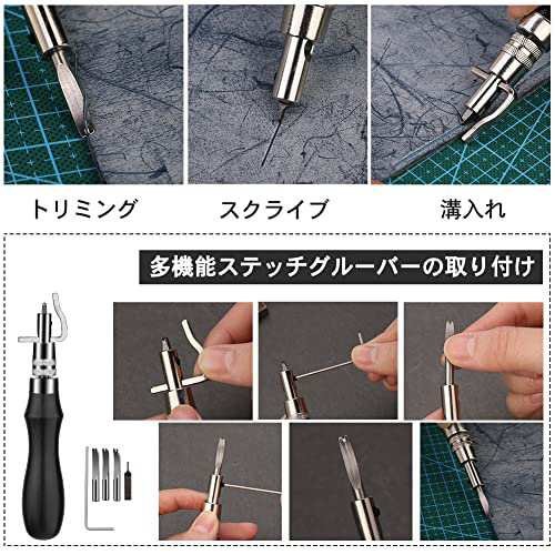 Dennty レザークラフト 工具 道具セット 初心者 キット レザー Dennty レザークラフト 工具 道具セット 初心者 キット レザー