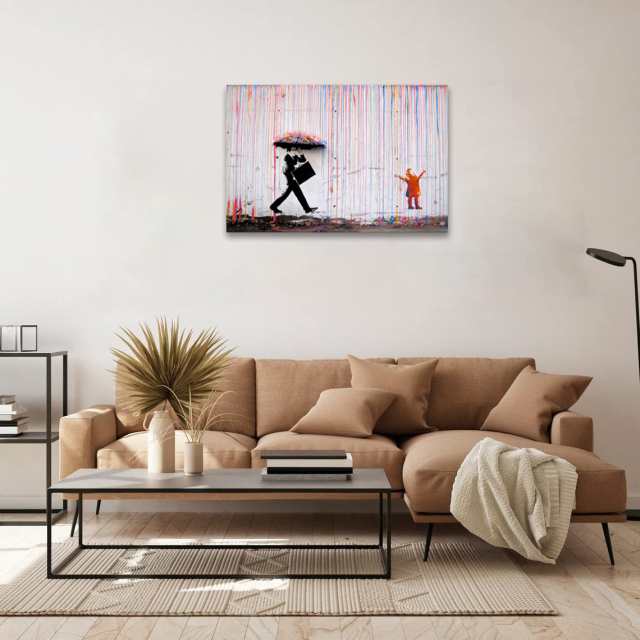 バンクシー ポスター アートパネル 多彩な雨 絵画 写真 壁掛け 部屋