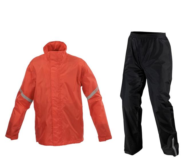 コミネ バイク用 RK-5433 スタンダードレインウェア Red Lの通販は