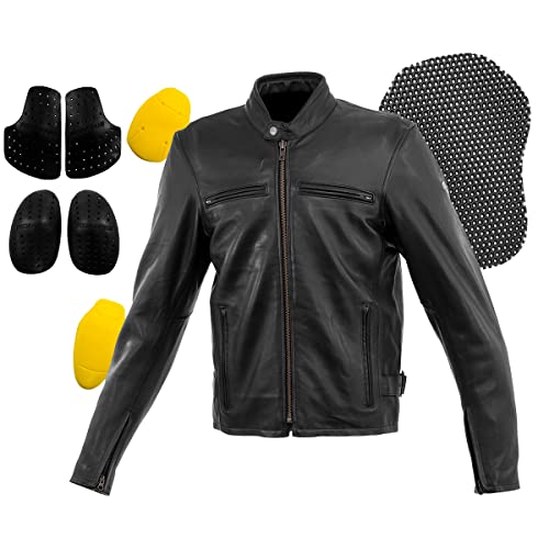 KOMINE バイク用 LJ-5343 シングルライダースレザージャケット 02-5343 メンズ VintageBlack S_2