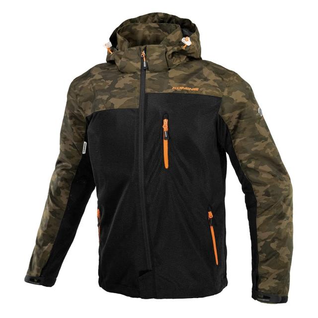 KOMINE バイク用 JK-1143 プロテクトメッシュパーカーテン 07-1143 メンズ Camo Black XL