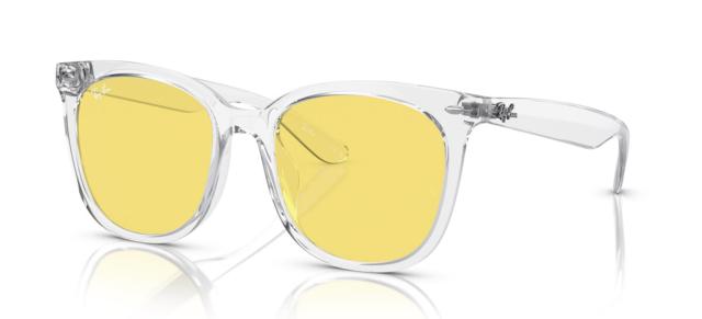 レイバン サングラス RB4379D TRANSPARENT Frame/YELLOW Lens 55の通販は 22,598円