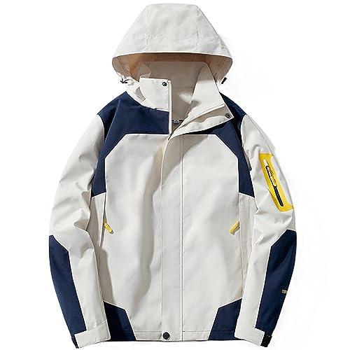 Eocicvvi メンズ ジャケット マウンテンパーカー 撥水 防風 秋服 ウインドブレーカー ジャンパー 春秋冬 アウトドアの通販は