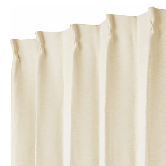 【ニトリ】NITORI 遮熱で省エネもできるカーテン 遮光2級・遮熱・防炎・50サイズカーテン ノーブル3 アイボリー 100X215 2枚入り 7324211の通販は 7,777円