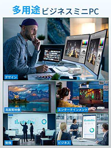 ミニPC Windows11 mini pc n95 Intel 12世代 小型pc 16GB 512GB SSD