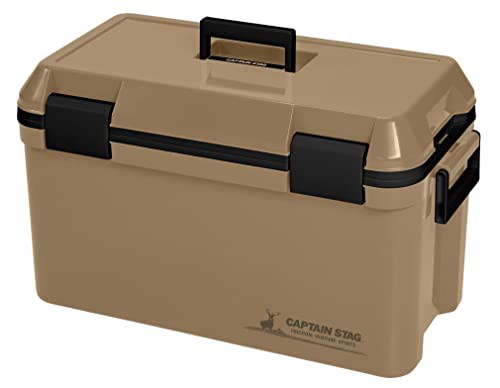 キャプテンスタッグ(CAPTAIN STAG) クーラーボックス 容量35L ショルダーベルト付 ベージュ 日本製 CSシャルマン UE-89の通販は