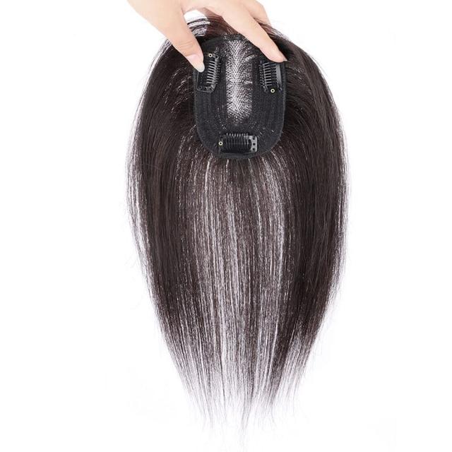 QIAOXI ヘアーピース レディース 部分ウィッグ 総手植え つむじ 頭頂部 白髪隠 通気 かつら 薄毛 分け目 カバー 女性用 ウイッグ 黒いネの通販は