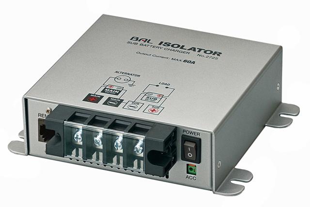 BAL(大橋産業) アイソレーター BAL-2725 DC12V車専用 充電器 No.2725 リモコン付属 昇圧機能付き 31,416円