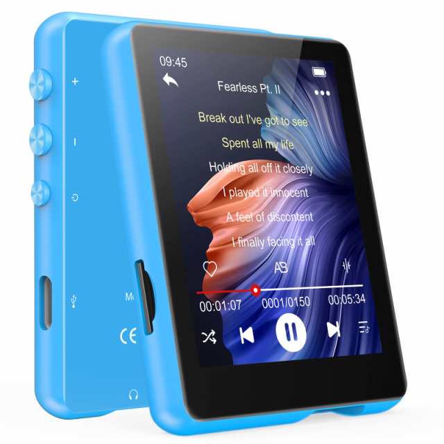 32GB MP3プレーヤー MECHEN Bluetooth5.0 デジタルオーディオプレーヤー 超軽量 ミニ音楽プレーヤー スピーカー内蔵 2.4インチタッチスクの通販は