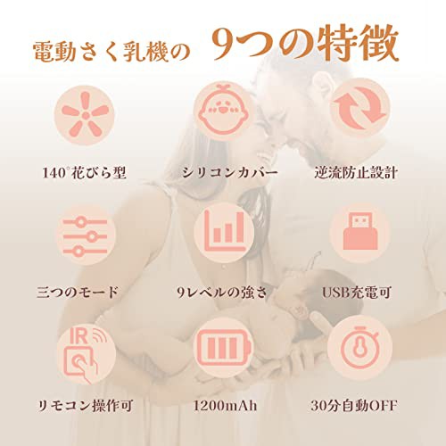 搾乳機 電動 さく乳器 ABK ハンズフリー 搾乳器 ウェアラブル