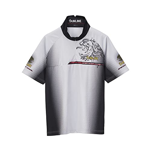 サンライン 釣具 PRODRYシャツ(半袖) メンズ ライトグレー