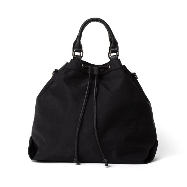 VITAFELICE ヴィータフェリーチェ 巾着 2way トートバッグ レディース inb-10009z (ブラック)