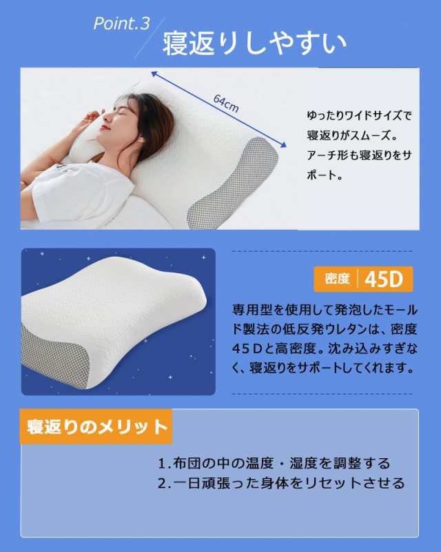 枕 低反発 首が痛くならない 横向き寝 枕 まくら 高め 首肩フィット 枕 高さ調整可能 中央くぼみ 幅64cm×奥行40cm Sunrising  Beddingの通販はau PAY マーケット - グローブストア | au PAY マーケット－通販サイト