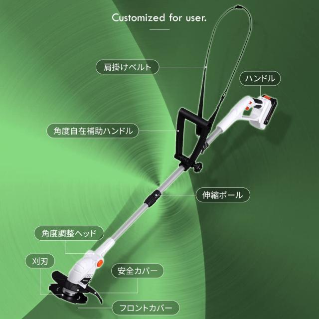 アイリスオーヤマ 草刈り機 充電式 金属刃 18V 連続使用時間60分