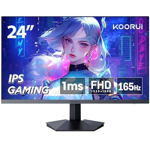 KOORUI 24 インチ ゲーミングモニター 165Hz 1ms(GtG) Fast IPSパネル