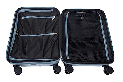 トラベリスト スーツケース ジッパー オープン ブレーキ機能付き 拡張機能付き 35L(43L) 53 cm 3.6kg 3.8kg 76-25090 ブルー