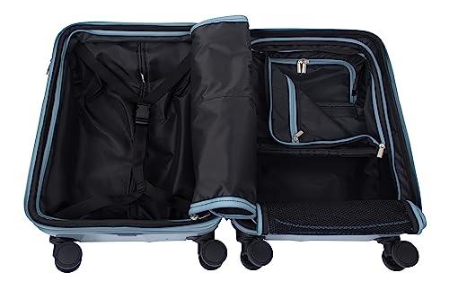 トラベリスト スーツケース ジッパー オープン ブレーキ機能付き 拡張機能付き 35L(43L) 53 cm 3.6kg 3.8kg 76-25090 ブルー