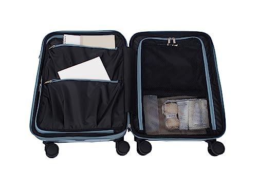 トラベリスト スーツケース ジッパー オープン ブレーキ機能付き 拡張機能付き 35L(43L) 53 cm 3.6kg 3.8kg 76-25090 ブルー