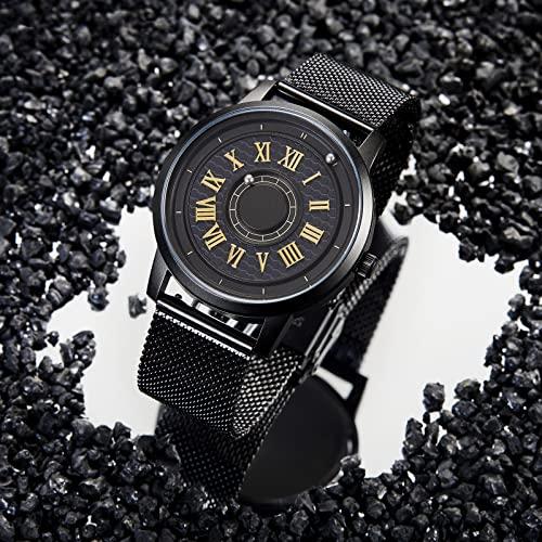 EUTOUR ユートールオリジナルデザイン磁力腕時計 ボールベアリング設計 メンズ レディース 男女兼用 クオーツウォッチ ミニマリズムカ EUTOUR ユートールオリジナルデザイン磁力腕時計 ボールベアリング設計