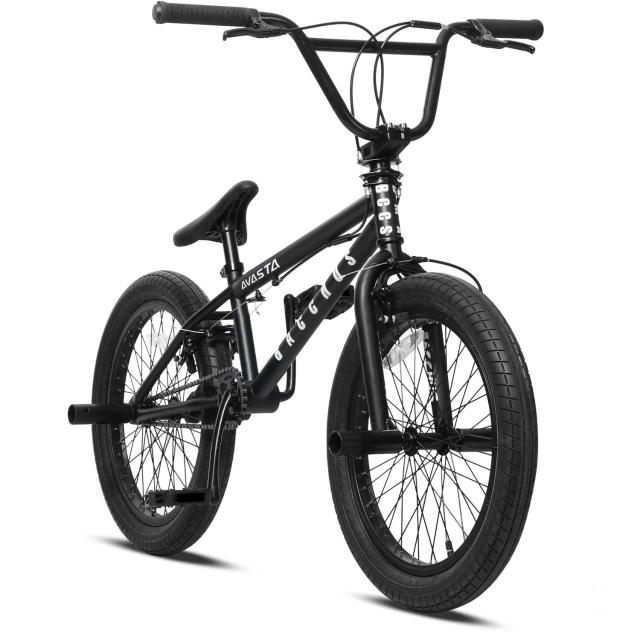 BMX バイク 黒色 スチールフレーム 茶色サドル 自転車 【公式通販】
