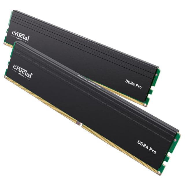 Crucial(クルーシャル) PRO (マイクロン製) デスク用メモリ 32GBX2枚 DDR4-3200 制限付 CP2K32G4DFRA32A【国内