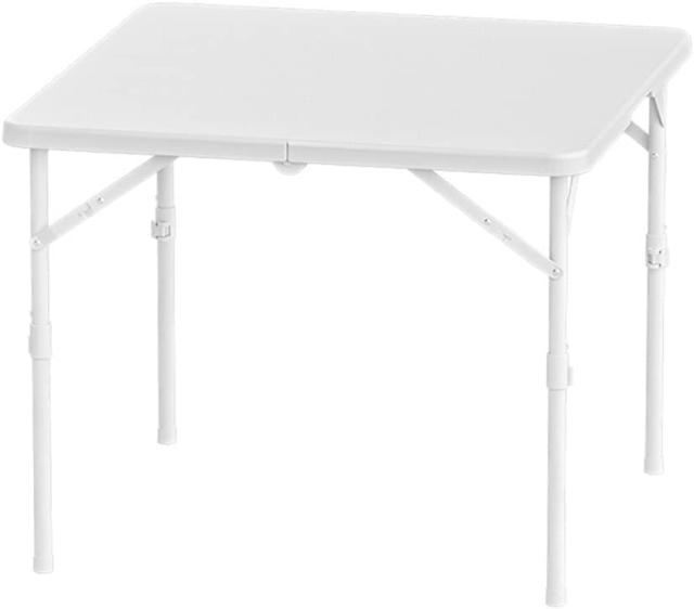 折りたたみテーブル ポータブルテーブル 折り畳みテーブル ダイニングテーブル 作業テーブル 麻雀卓 2段階高さ調整 組み立て不要 多機能