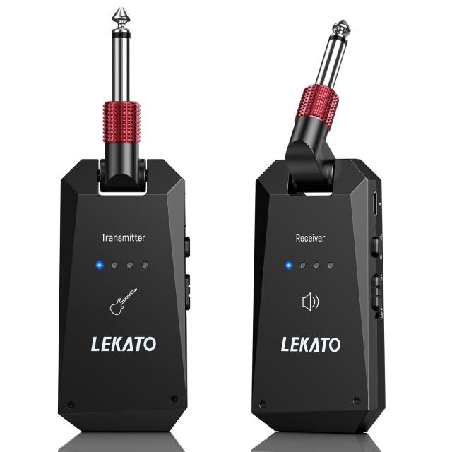 LEKATO ギター ワイヤレス ギターアンプ ギター送受信機 24ビット48KHz