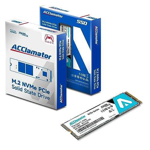 Acclamator SSD NVMe 1TB PCIe Gen4x4 M.2 2280 読取7500 MB/s PS5