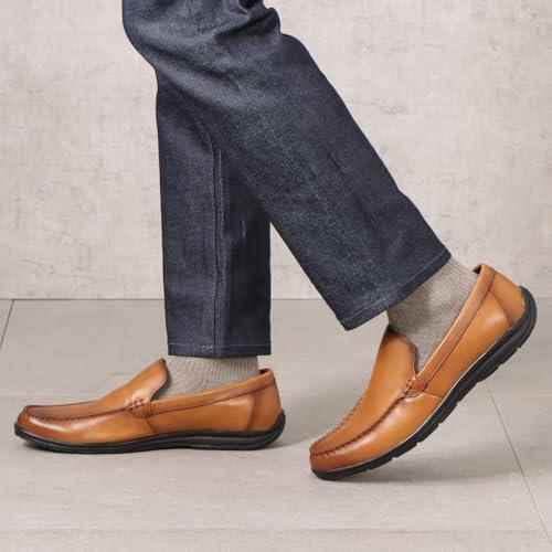 ハイドロテック 軽量 防滑 抗菌 ビットローファー ウルトラライト HD1513 タン 27.0cm